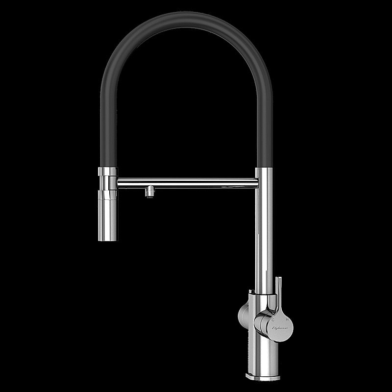 Смеситель для кухни Elghansa 56F5511 хром/черный купить в интернет-магазине сантехники Sanbest