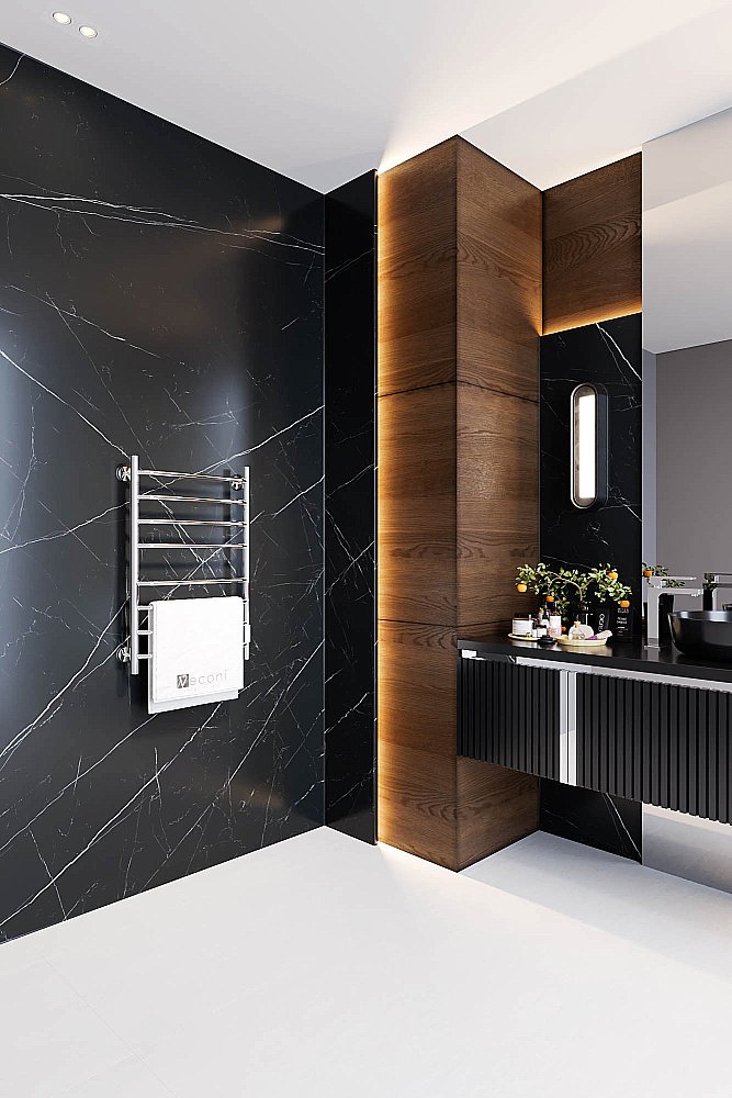 Полотенцесушитель электрический Veconi Cantu-A C8050CH-A хром купить в интернет-магазине сантехники Sanbest