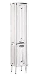 Пенал Aquanet Паола 40 белый/патина серебро для ванной в интернет-магазине сантехники Sanbest