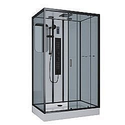 Душевая кабина с сенсором Niagara Premium NG- 6912-01GQL BLACK 80x120 левая купить в интернет-магазине сантехники Sanbest