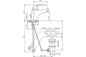 Смеситель для раковины RAV-SLEZAK MISSISSIPPI MS027.5 хром купить в интернет-магазине сантехники Sanbest