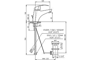 Смеситель для раковины RAV-SLEZAK MISSISSIPPI MS027.5 хром купить в интернет-магазине сантехники Sanbest
