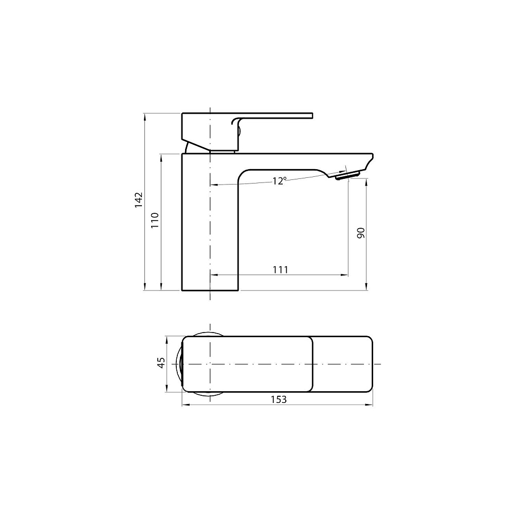 Смеситель для раковины Koller Pool Neon NN0200 хром купить в интернет-магазине сантехники Sanbest