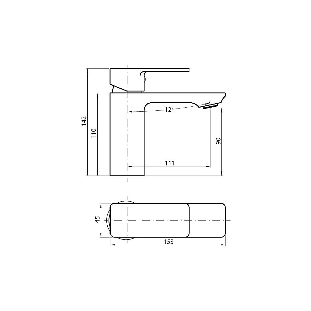 Смеситель для раковины Koller Pool Neon NN0200 хром купить в интернет-магазине сантехники Sanbest