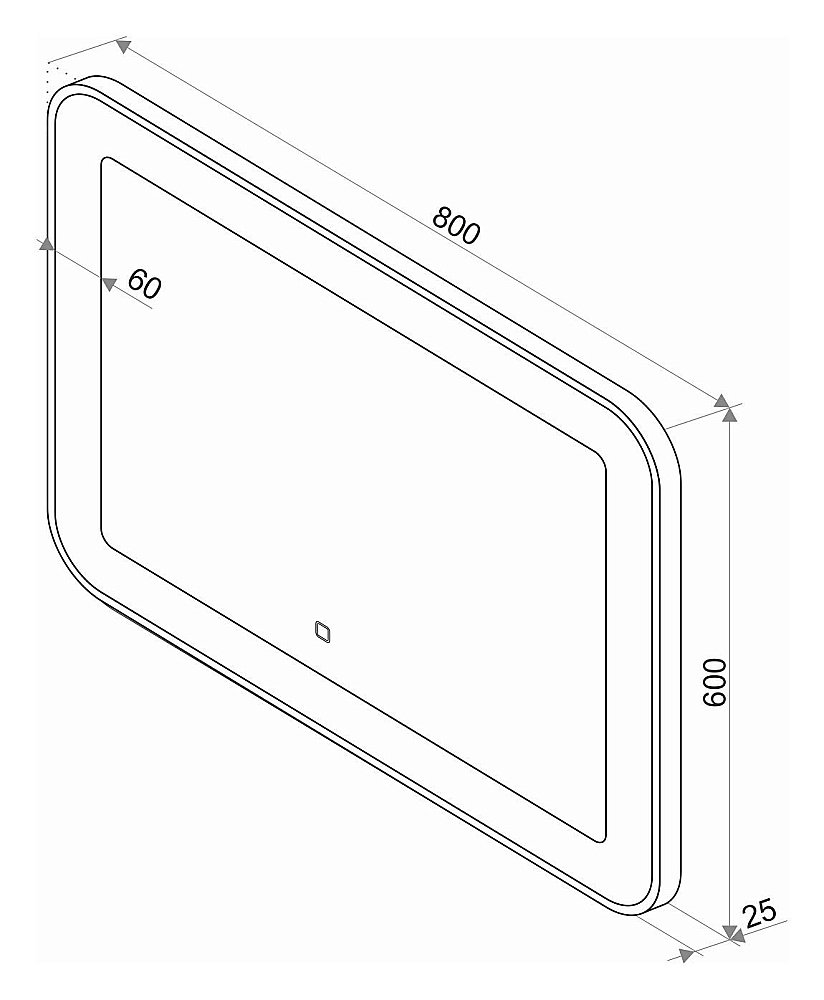 Зеркало Континент Velvette ЗЛП225 80x60 в ванную от интернет-магазине сантехники Sanbest