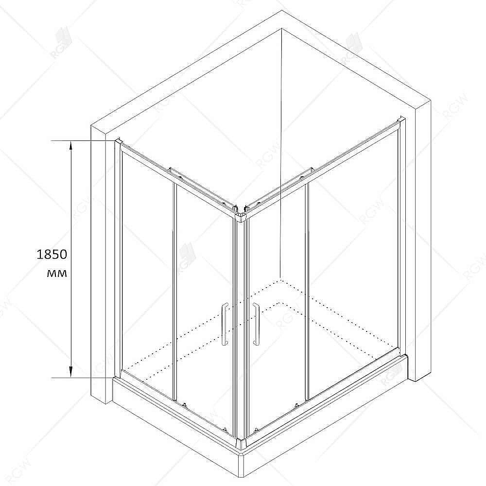 Душевой уголок RGW Classic CL-44 90x100 купить в интернет-магазине Sanbest
