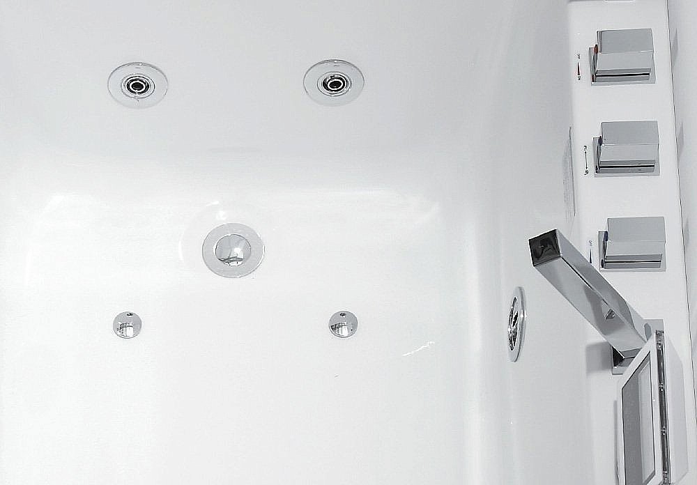 Ванна акриловая Gemy Enjoy Yourself G9066-II O 171х86 белая с гидромассажем купить в интернет-магазине Sanbest