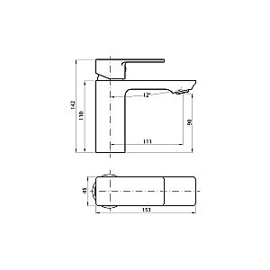 Смеситель для раковины Koller Pool Neon NN0200 хром купить в интернет-магазине сантехники Sanbest