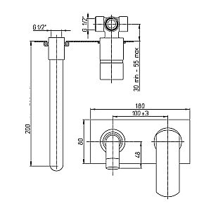 Смеситель для раковины PAINI Ovo 86CR208PLMKM хром купить в интернет-магазине сантехники Sanbest