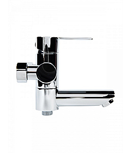 Смеситель для ванны Agger Easy A3121200 с душевым набором, хром глянцевый купить в интернет-магазине сантехники Sanbest