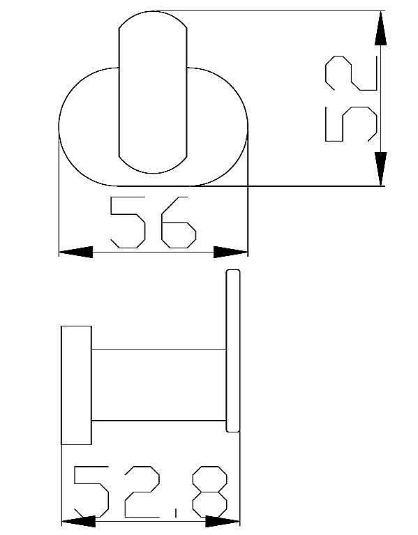 Крючок Rav-Slezak YUKON YUA0100CMATZ купить в интернет-магазине сантехники Sanbest
