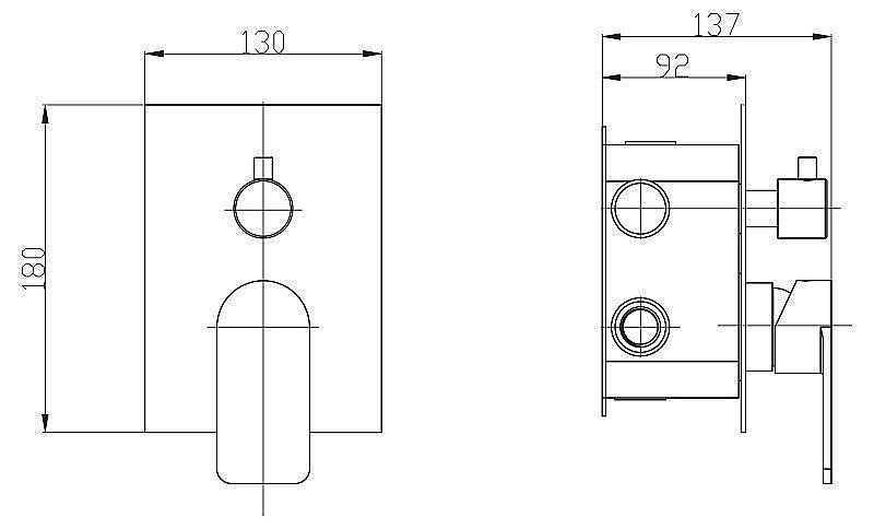 Смеситель для душа BelBagno NOVA NOV-SDM-IN купить в интернет-магазине сантехники Sanbest
