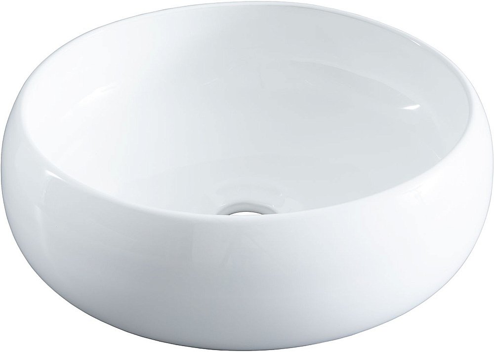 Раковина накладная Aquanet Round-1 36 273679 белая купить в интернет-магазине Sanbest