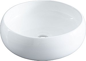 Раковина накладная Aquanet Round-1 36 273679 белая купить в интернет-магазине Sanbest