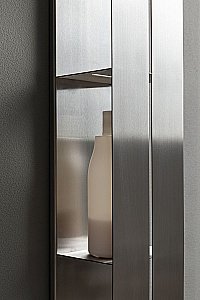 Полка Aquanet Магнум 334114 15 сталь браш купить в интернет-магазине сантехники Sanbest