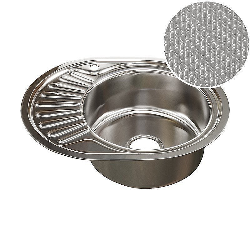 Мойка кухонная MIXLINE ML 532303 хром купить в интернет-магазине сантехники Sanbest