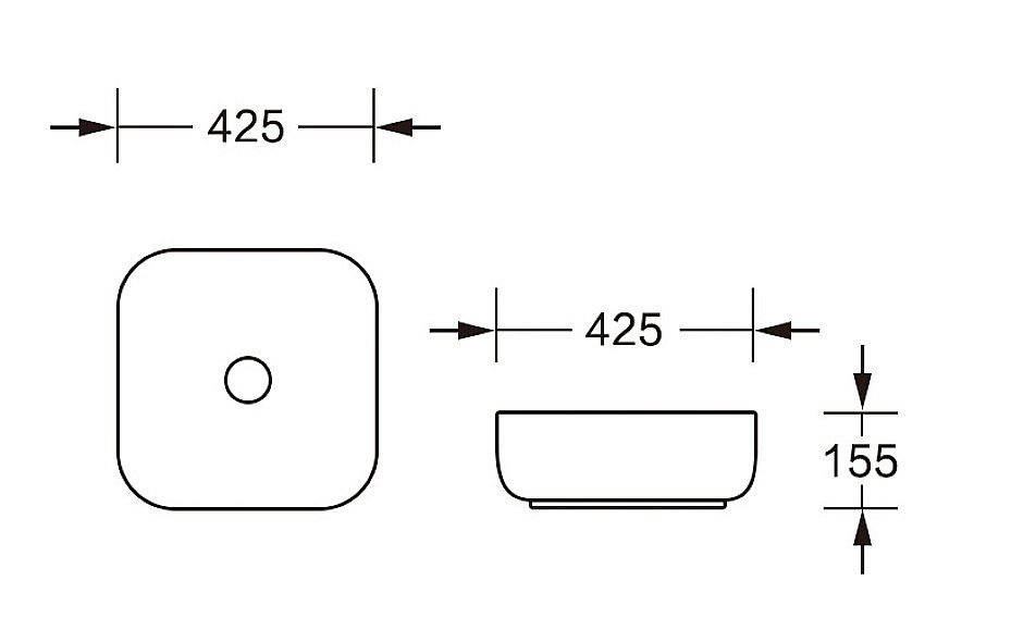 Раковина накладная CeruttiSpa 42,5 CR0010 белая купить в интернет-магазине Sanbest