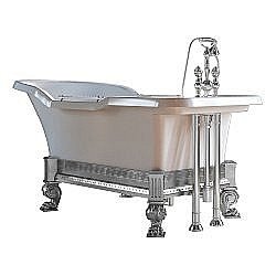 Ванна Migliore Impero Affusto 26343 180х87 белая,хром купить в интернет-магазине Sanbest