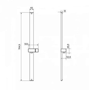 Душевая штанга Iddis Optima Home OPH70C0i17 хром купить в интернет-магазине сантехники Sanbest