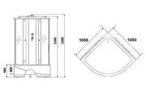 Душевая кабина Niagara Ultra NG-309-01R 100х100 купить в интернет-магазине Sanbest