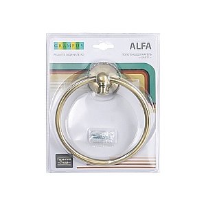 Полотенцедержатель кольцо GRAMPUS Alfa GR-9511 купить в интернет-магазине сантехники Sanbest