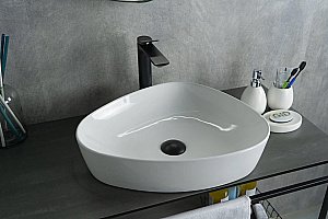 Раковина накладная Gid Creativo 50 N9386 51139 белая купить в интернет-магазине Sanbest