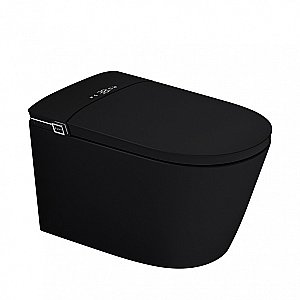 Электронный унитаз-биде ABBER Bequem AC1121SMB черный матовый, с крышкой микролифт купить в интернет-магазине Sanbest