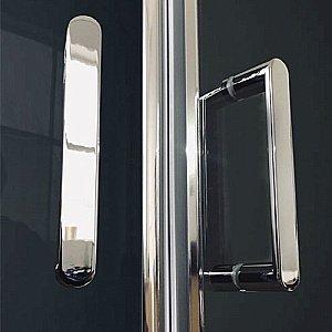 Душевой уголок Royal Bath RB8120BK-T-CH 120х80 прозрачный купить в интернет-магазине Sanbest