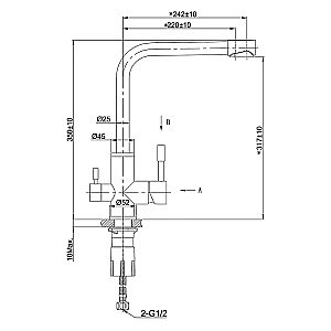 Смеситель для кухни Lemark Expert LM5061RGN розовое золото купить в интернет-магазине сантехники Sanbest