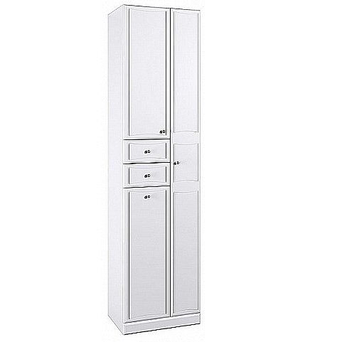 Пенал напольный с корзиной AQWELLA Барселона 50 для ванной в интернет-магазине сантехники Sanbest