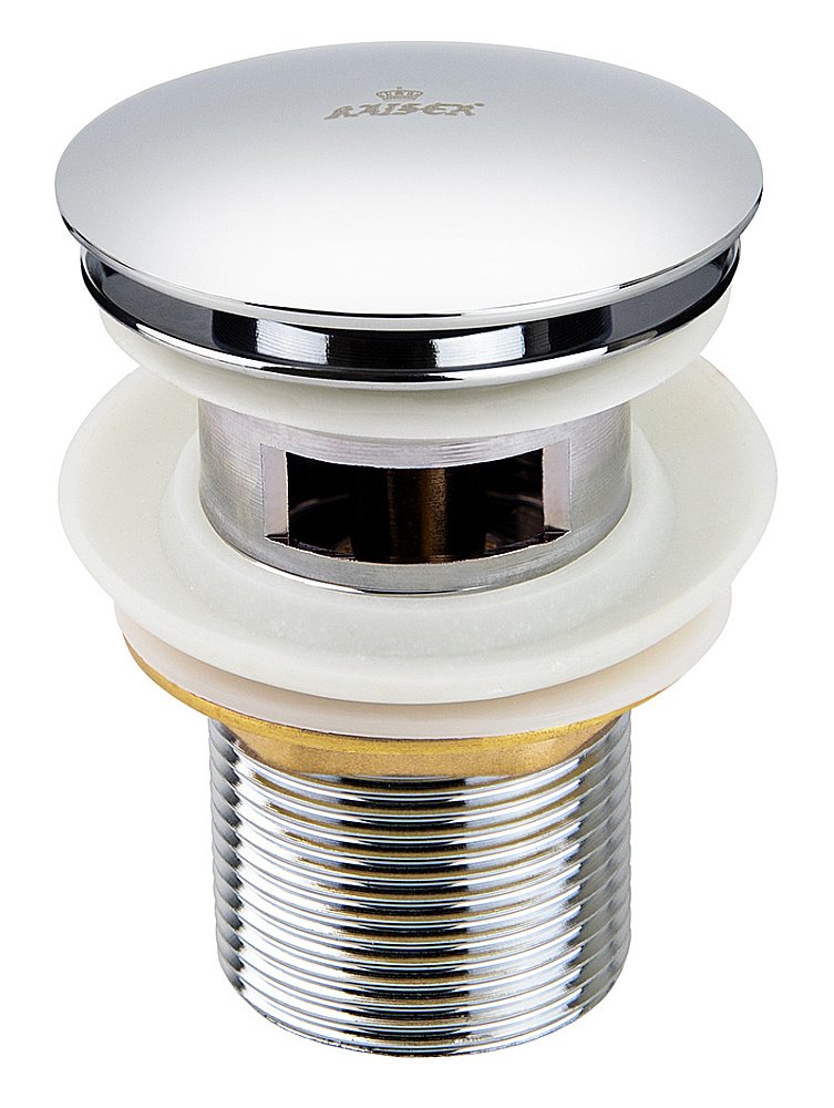 Донный клапан Kaiser 8037 хром купить в интернет-магазине сантехники Sanbest