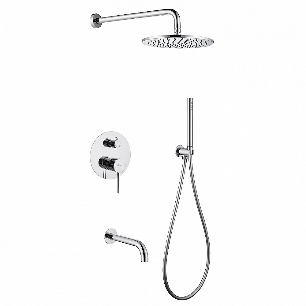 Душевая система Abber WASSER KREIS AF8117 хром купить в интернет-магазине сантехники Sanbest