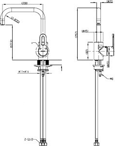 Смеситель для кухни Bravat Stream F737163BC черный купить в интернет-магазине сантехники Sanbest