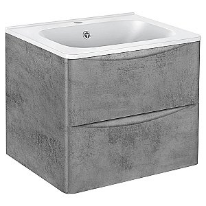 Тумба с раковиной Vincea PAOLA VMC-2P600BT + VCB-2VP600W 60 бетон для ванной в интернет-магазине Sanbest
