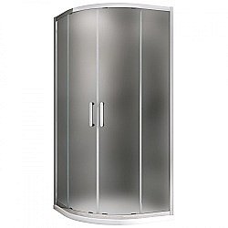 Душевой уголок ABBER Schwarzer Diamant AG01090M 90x90 стекло матовое/профиль хром купить в интернет-магазине Sanbest