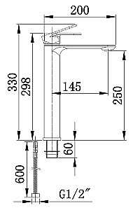 Смеситель для раковины Boch Mann SANTA XLB BM8597 купить в интернет-магазине сантехники Sanbest