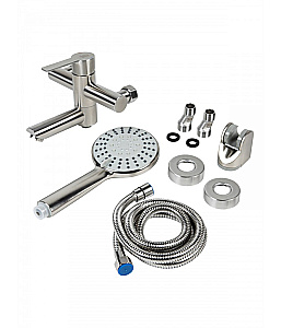 Смеситель для ванны Agger Easy A3121222 с душевым набором, сатин матовый купить в интернет-магазине сантехники Sanbest