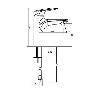 Набор смесителей для ванны Jacob Delafon Elite E32911RU-CP хром купить в интернет-магазине сантехники Sanbest