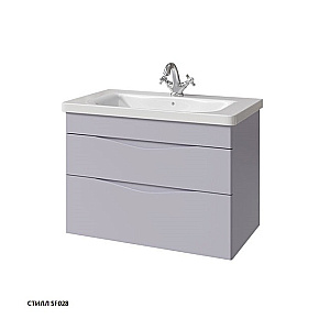 Тумба с раковиной Caprigo Lento 80 два ящика, цвет на выбор для ванной в интернет-магазине Sanbest