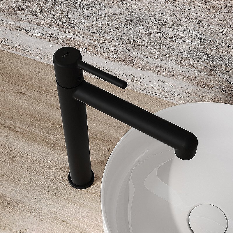 Смеситель для раковины Iddis Aiger AIGBL01i01 черный матовый купить в интернет-магазине сантехники Sanbest