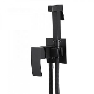 Гигиенический душ со смесителем ABBER Wasserfall AF8625B черный матовый купить в интернет-магазине сантехники Sanbest