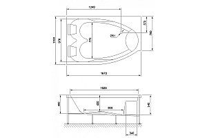 Акриловая ванна Royal Bath SHAKESPEARE 170х110 RB652100 белая купить в интернет-магазине Sanbest