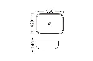 Раковина накладная Aquatek AQ5526-MG серая матовая купить в интернет-магазине Sanbest