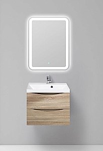 Тумба с раковиной Belbagno MARINO 70 подвесная Rovere Bianco для ванной в интернет-магазине Sanbest