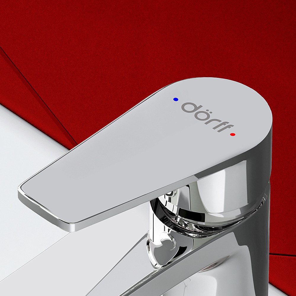 Смеситель для раковины Dorff Prime D4002100 хром купить в интернет-магазине сантехники Sanbest