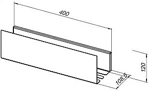 Полка Aquanet Магнум Н 341537 40 белая матовая купить в интернет-магазине сантехники Sanbest