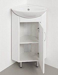 Тумба с раковиной Style Line Эко Стандарт Веер угловая для ванной в интернет-магазине Sanbest