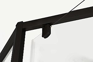 Душевой уголок Cezares Eco 90х90 ECO-O-P-1-90-C-NERO стекло прозрачное/профиль черный матовый купить в интернет-магазине Sanbest