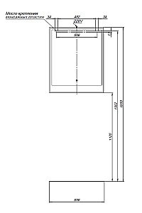 Зеркало Aquanet Милан 336394 70 дуб рошелье в ванную от интернет-магазине сантехники Sanbest