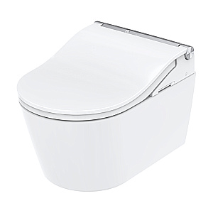Унитаз подвесной TOTO RP CW542ERY с крышкой-биде WASHLET TCF801CG безободковый, слив торнадо, белый купить в интернет-магазине Sanbest